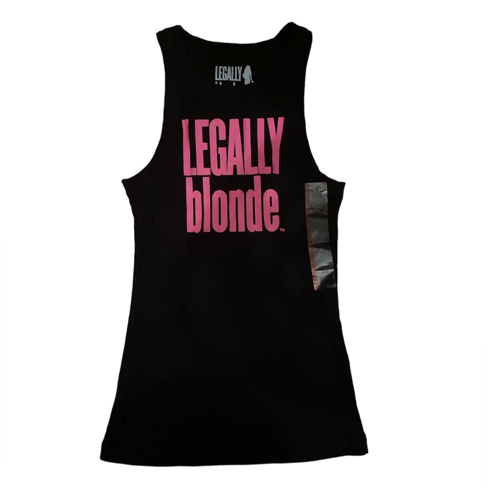 NWT Black Graphic Legally Blonde Tank Top Size XS